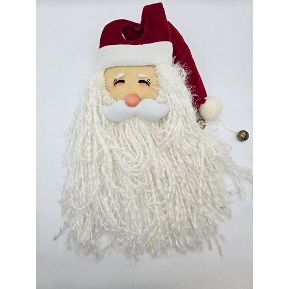 Santa Claus Wall Hanging With Jingle Bells Christmas Decoration By JCPenney Home - Picture 4 of 6
